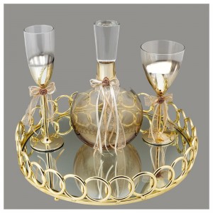 Σετ κουμπάρου σε χρυσή απόχρωση LV5-2 Σετ κουμπάρου σε χρυσή απόχρωση LV5-2