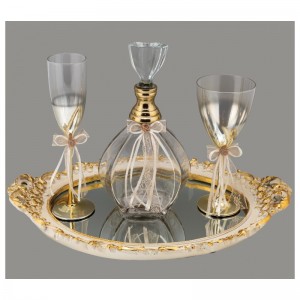 Σετ κουμπάρου σε χρυσή απόχρωση LV6-1 Σετ κουμπάρου σε χρυσή απόχρωση LV6-1