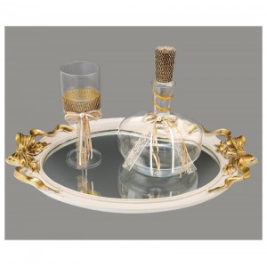 Σετ κουμπάρου σε χρυσή απόχρωση LV7-1