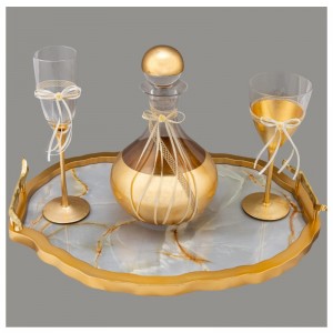 Σετ κουμπάρου σε χρυσή απόχρωση LV9-1 Σετ κουμπάρου σε χρυσή απόχρωση LV9-1