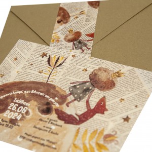 Προσκλητήριο βάπτισης μικρός πρίγκιπας MM323.028 Προσκλητήριο βάπτισης μικρός πρίγκιπας MM323.028