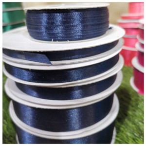 Κορδέλα σατέν διπλής όψης blue navy Κορδέλα σατέν διπλής όψης blue navy