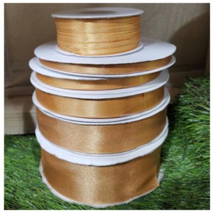 Κορδέλα σατέν διπλής όψης μόκα Κορδέλα σατέν διπλής όψης μόκα