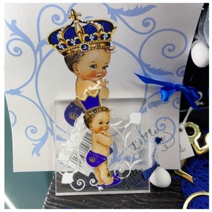 Μπομπονιέρα βάπτισης πρίγκιπας PLW9495/B Μπομπονιέρα βάπτισης πρίγκιπας PLW9495/B