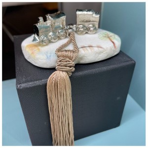 Μπομπονιέρα βότσαλο τρενάκι SW10510/22