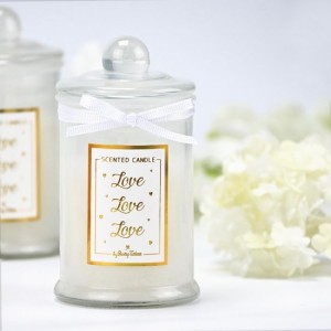 Μπομπονιέρα κερί λευκό fresh floral ST00709 Μπομπονιέρα κερί λευκό fresh floral ST00709
