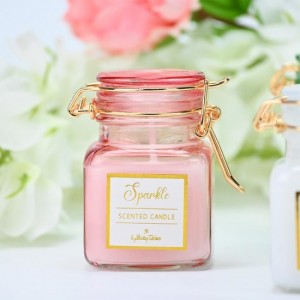 Μπομπονιέρα κερί ροζ strawberry ST00712 Μπομπονιέρα κερί ροζ strawberry ST00712