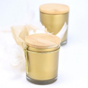 Μπομπονιέρα κερί χρυσό flower amber ST00727 Μπομπονιέρα κερί χρυσό flower amber ST00727