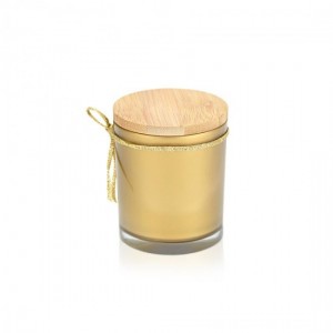 Μπομπονιέρα κερί χρυσό flower amber ST00727 Μπομπονιέρα κερί χρυσό flower amber ST00727