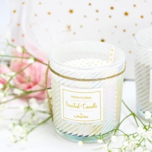 Μπομπονιέρα κερί white glow ST00752 Μπομπονιέρα κερί white glow ST00752