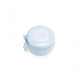 Μπομπονιέρα κερί σιέλ μεταλλικό light cotton ST00755 Μπομπονιέρα κερί σιέλ μεταλλικό light cotton ST00755