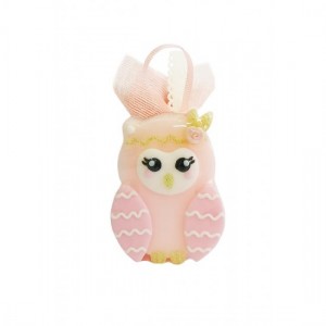 Μπομπονιέρα βάπτισης σαπουνάκι κουκουβάγια ροζ ST00011 Μπομπονιέρα βάπτισης σαπουνάκι κουκουβάγια ροζ ST00011