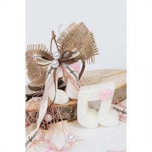 Μπομπονιέρα βάπτισης σαπούνι μουσική νότα ST00027 Μπομπονιέρα βάπτισης σαπούνι μουσική νότα ST00027