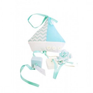 Μπομπονιέρα για βάπτιση καραβάκι σαπουνάκια ST00180 Μπομπονιέρα για βάπτιση καραβάκι σαπουνάκια ST00180