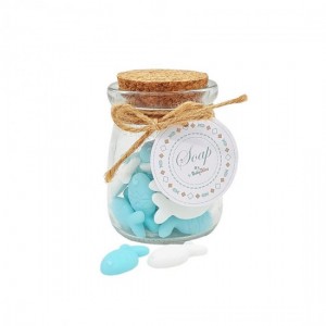 Μπομπονιέρα βάπτισης σαπουνάκια ψαράκια ST00278 Μπομπονιέρα βάπτισης σαπουνάκια ψαράκια ST00278