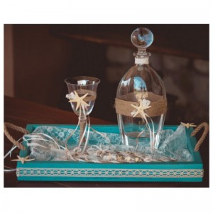 Σετ κουμπάρου θαλασσινό lev955