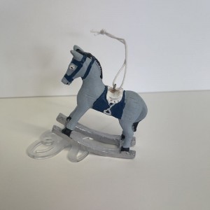 Αλογάκι κουνιστό σιέλ pr16242