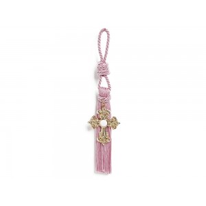 Φυλαχτό με σταυρό ροζ Dimitressi GV856 Φυλαχτό με σταυρό ροζ Dimitressi GV856