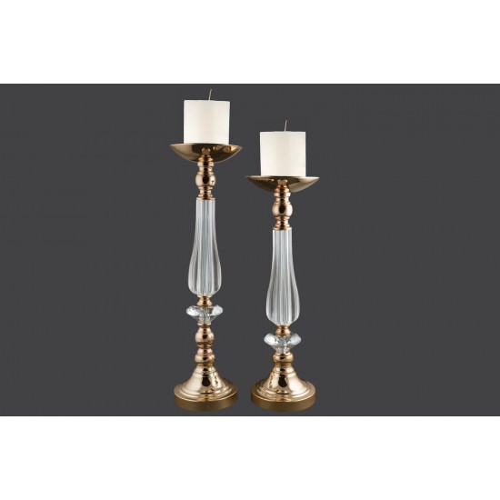 Γαμήλιο κηροπήγιο χρυσό σετ PK022680 Γαμήλιο κηροπήγιο χρυσό σετ PK022680