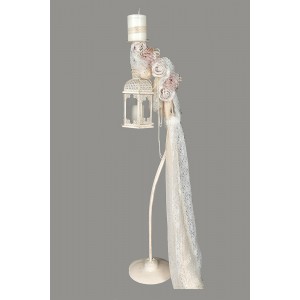 Κηροστάτης γάμου με φανάρι λευκό lv-fa11055 Κηροστάτης γάμου με φανάρι λευκό lv-fa11055