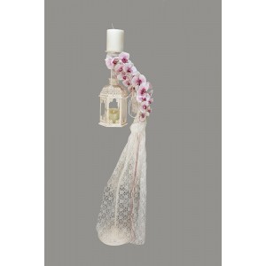 Κηροστάτης γάμου με φανάρι λευκό lv-fx12055 Κηροστάτης γάμου με φανάρι λευκό lv-fx12055