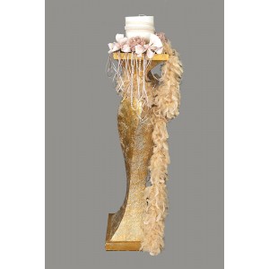 Κηροστάτης γάμου χρυσή κολόνα lv-cfg6469