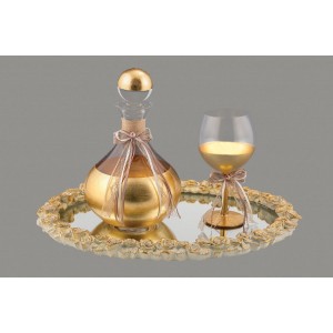 Σετ κουμπάρου σε χρυσή απόχρωση LV11-1 Σετ κουμπάρου σε χρυσή απόχρωση LV11-1