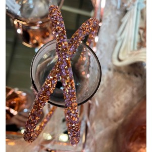 Στέφανα γάμου οικονομικά ροζ χρυσό κρύσταλλα