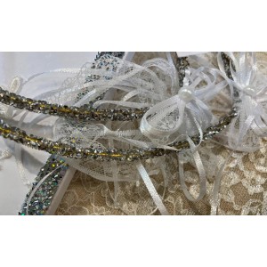 Στέφανα γάμου οικονομικά κρύσταλλα ασημί