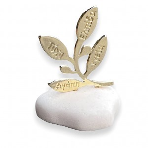 Μπομπονιέρα γάμου με κλαδί ελιάς BA34