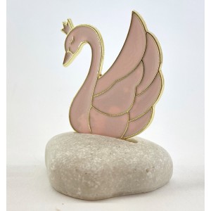 Μπομπονιέρα βάπτισης κύκνος BA42